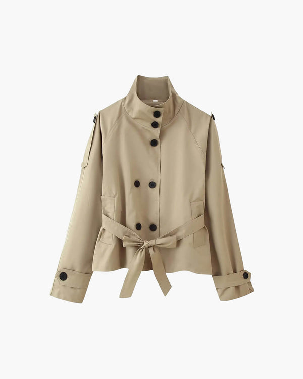 Trench corto con colletto rialzato Kara