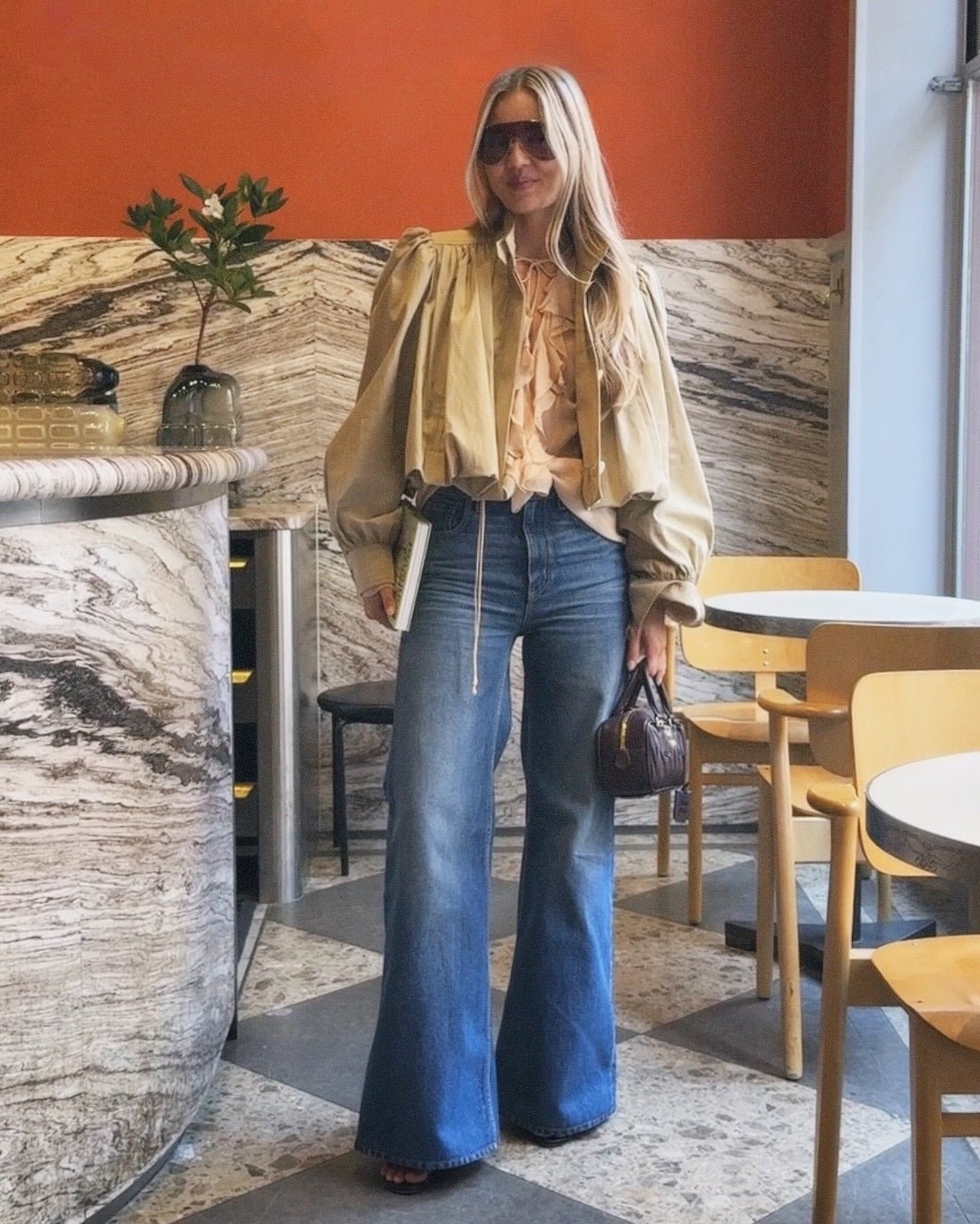 Giacca corta plissettata Karina