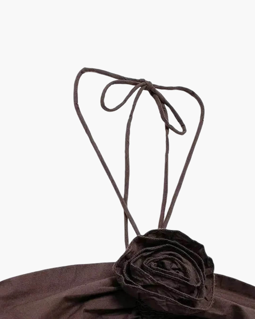 Abito midi Kate con scollo all’americana e applicazione floreale