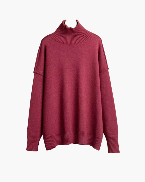 Maglione lavorato a maglia a collo alto Katie