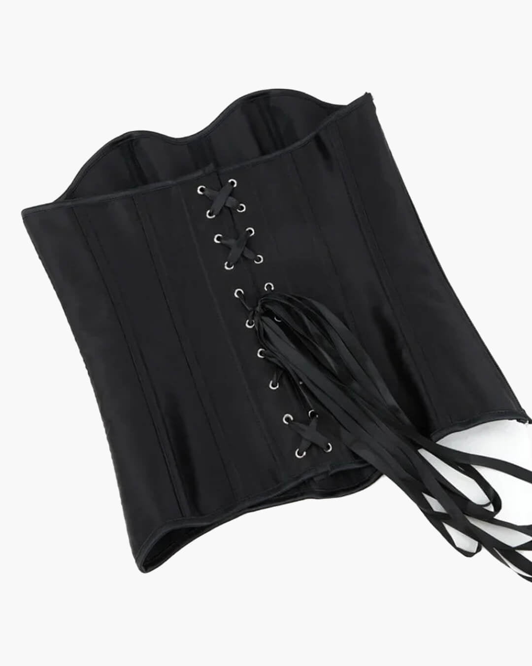 Top a corsetto in raso Kelly