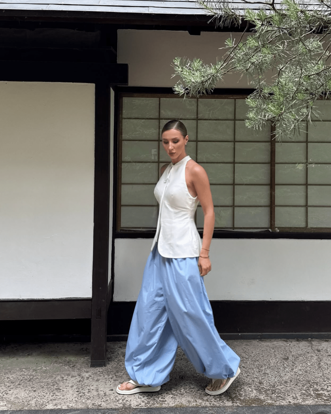 Pantaloni a palloncino a vita alta Kerry