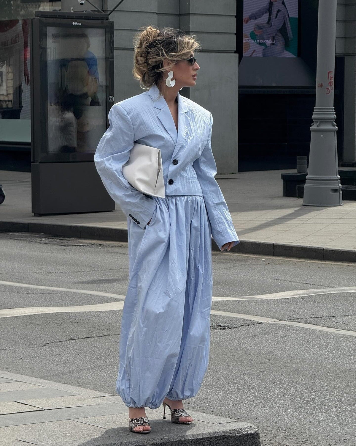 Pantaloni a palloncino a vita alta Kerry