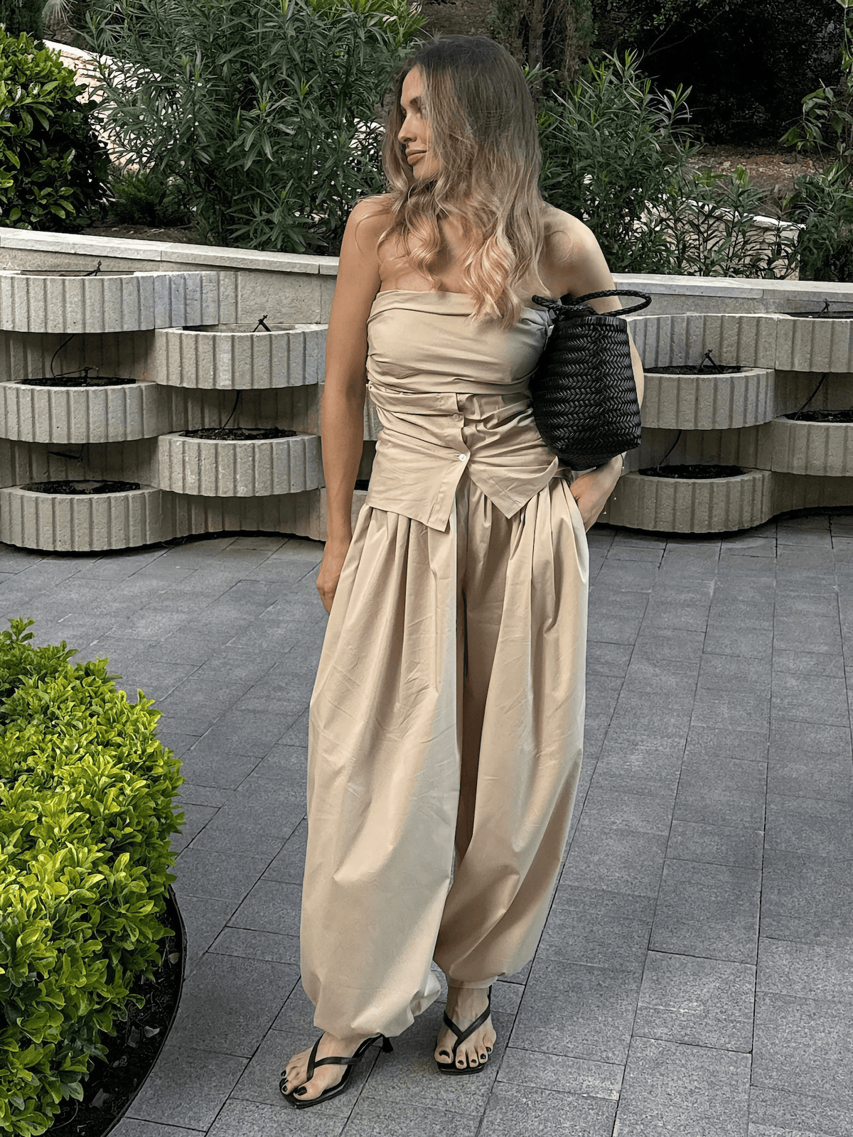 Pantaloni a palloncino a vita alta Kerry