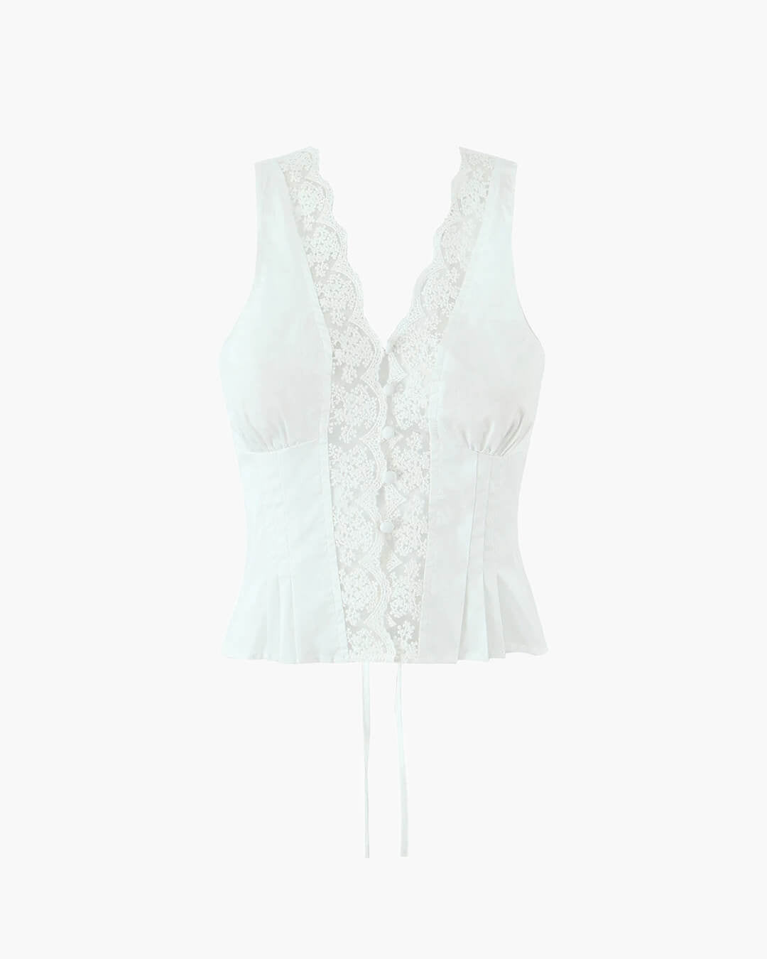 Set con gonna mini e bordo in pizzo Klarissa