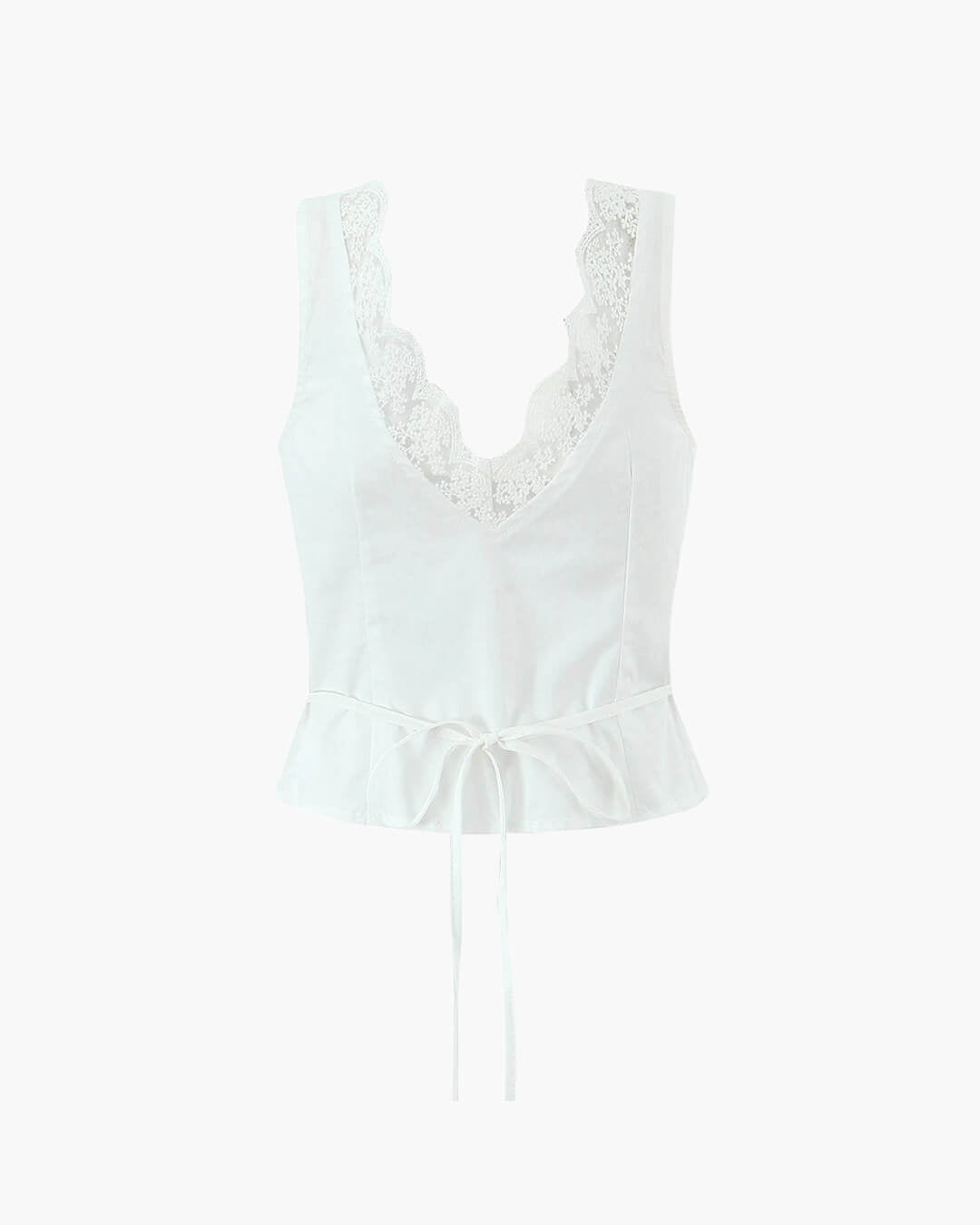 Set con gonna mini e bordo in pizzo Klarissa