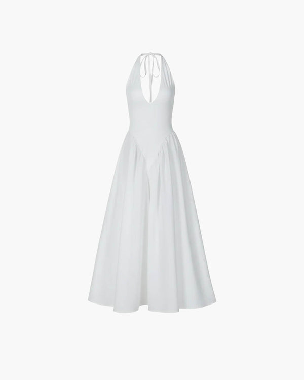 Abito maxi con scollo profondo Kristy