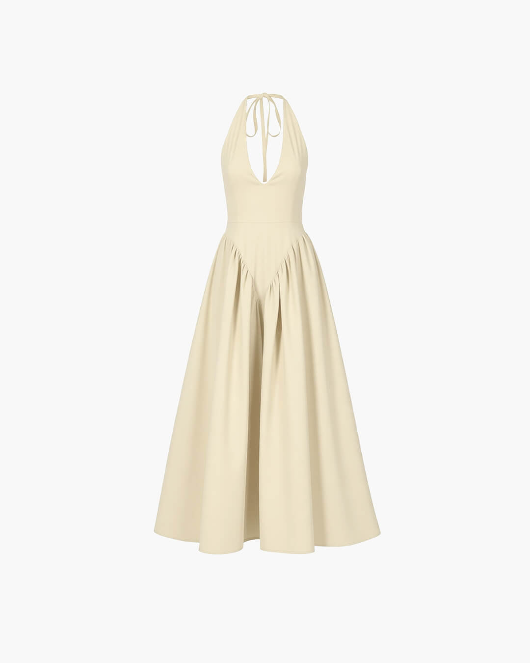 Abito maxi con scollo profondo Kristy