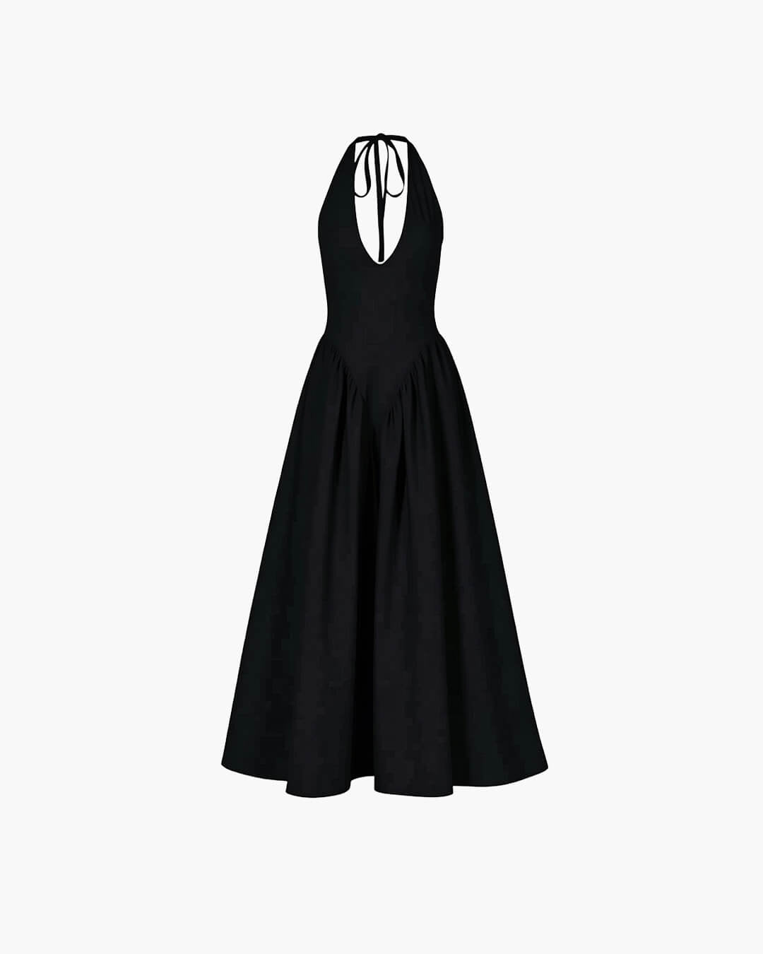 Abito maxi con scollo profondo Kristy