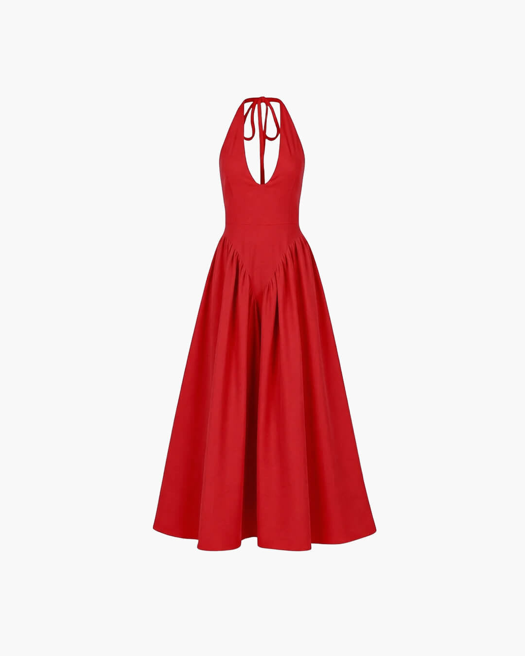Abito maxi con scollo profondo Kristy