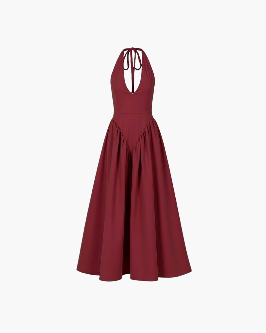 Abito maxi con scollo profondo Kristy