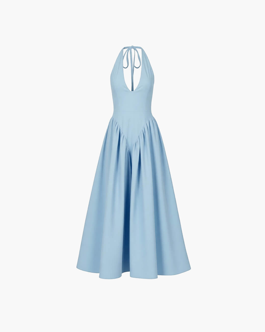 Abito maxi con scollo profondo Kristy