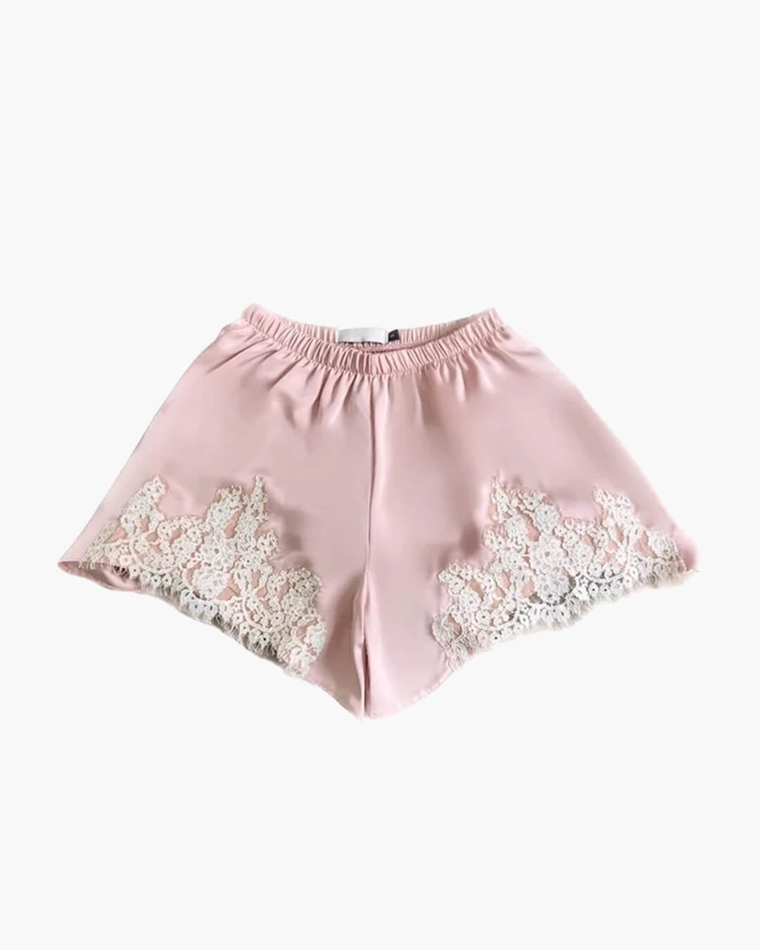 Shorts in raso con inserti in pizzo Laura