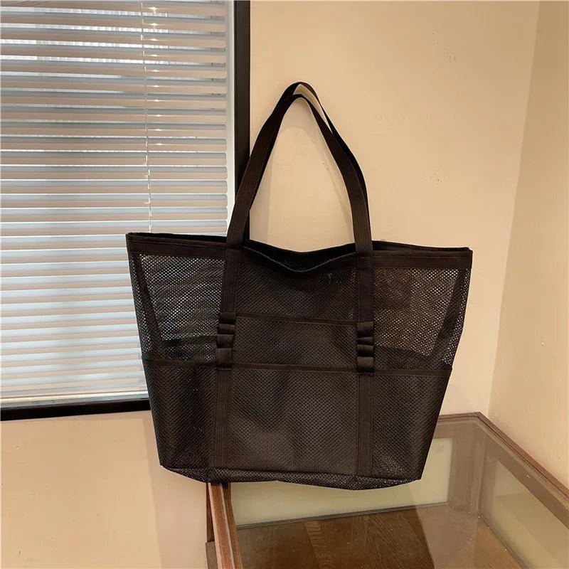 Borsa tote da spiaggia Layla in tela capiente