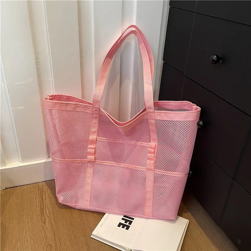 Borsa tote da spiaggia Layla in tela capiente