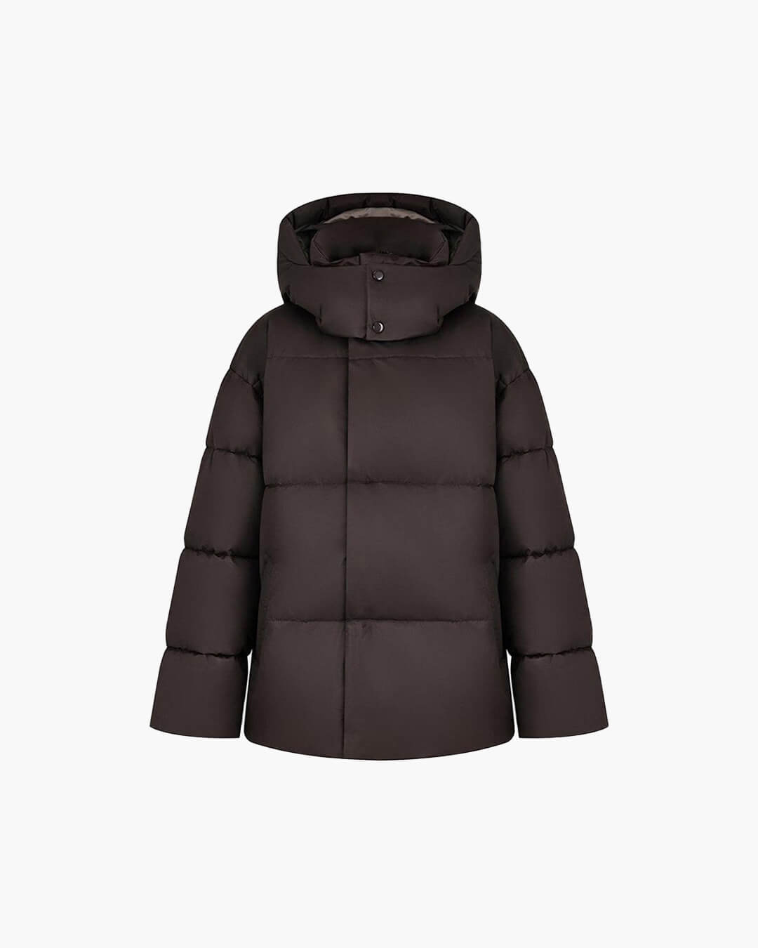 Giacca imbottita oversize Leila con cappuccio removibile