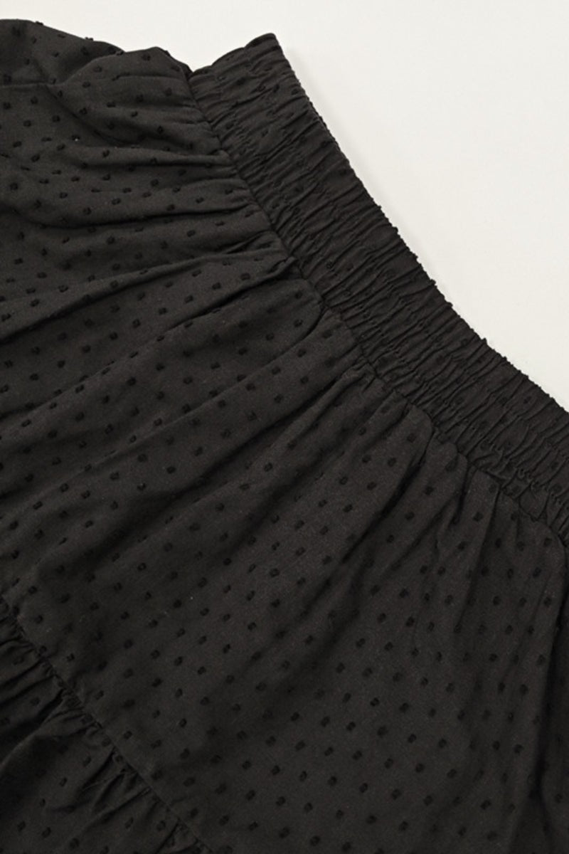 Minigonna a balze Lena in pizzo jacquard