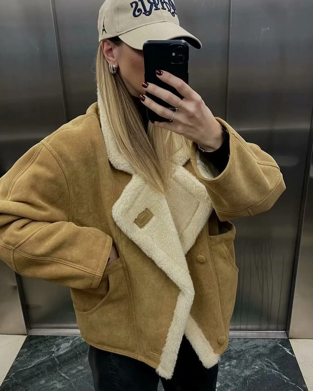 Giacca in ecopelle Leona