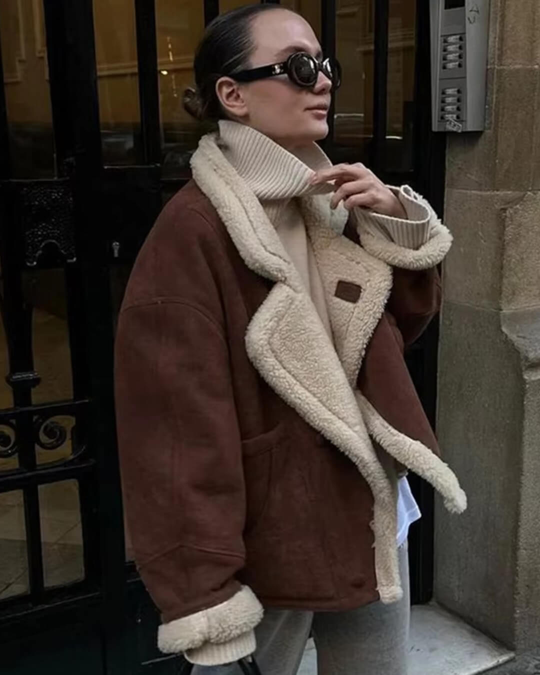 Giacca in ecopelle Leona