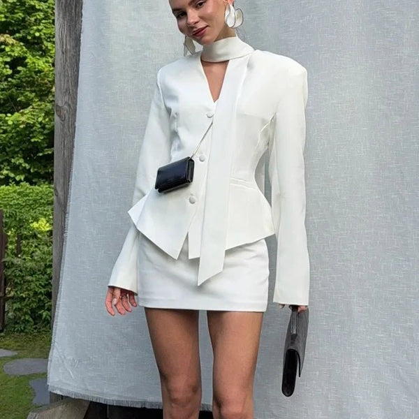 Completo blazer e gonna con vita sagomata Lexie