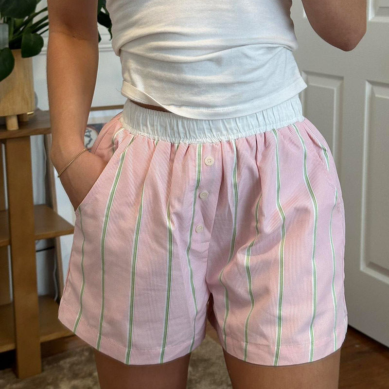 Liesel Striped Poplin Boxer Shorts