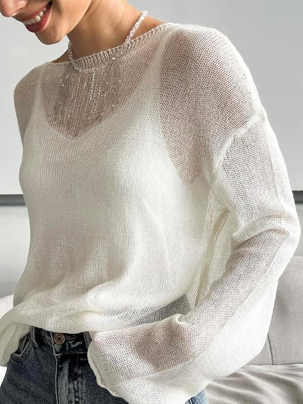 Pullover ampio e trasparente Lilian