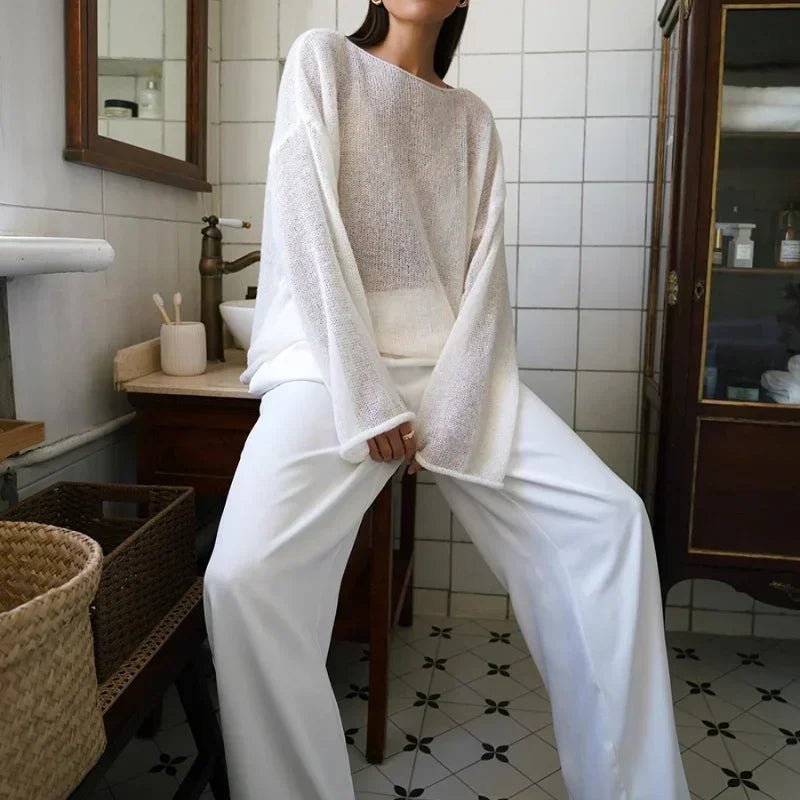 Pullover ampio e trasparente Lilian