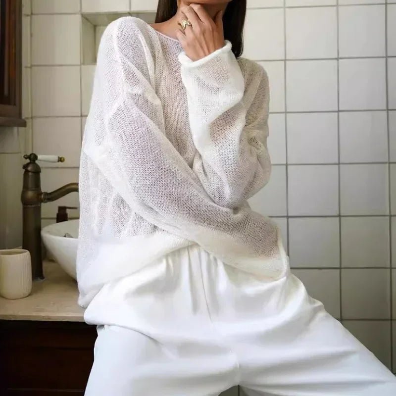 Pullover ampio e trasparente Lilian