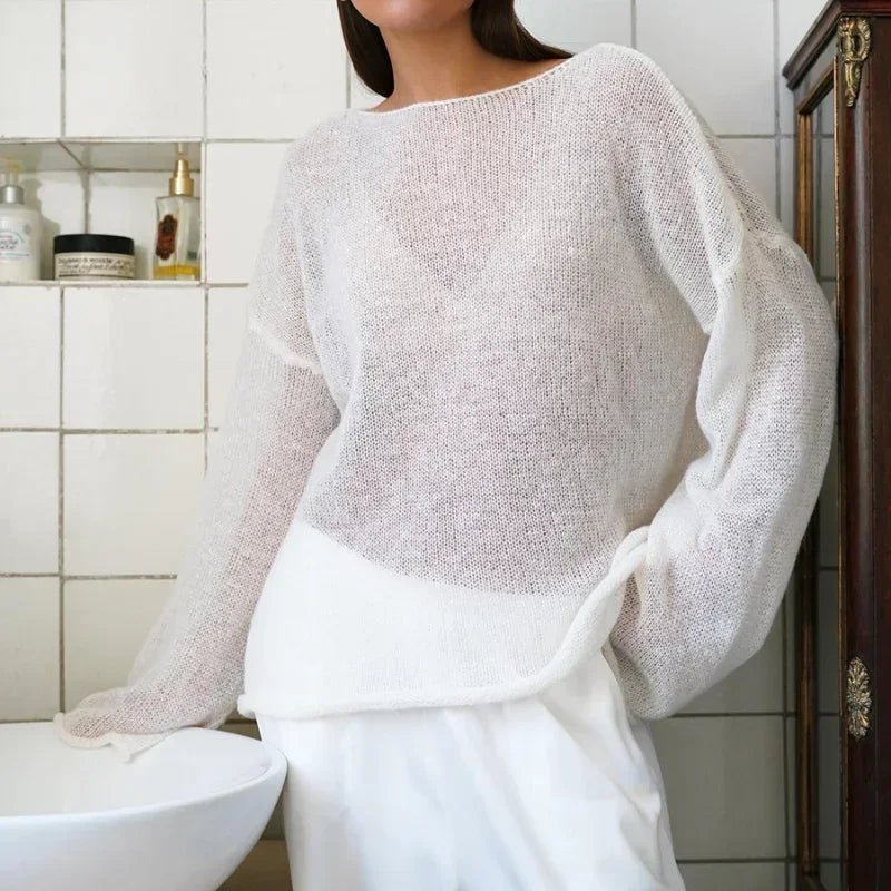 Pullover ampio e trasparente Lilian