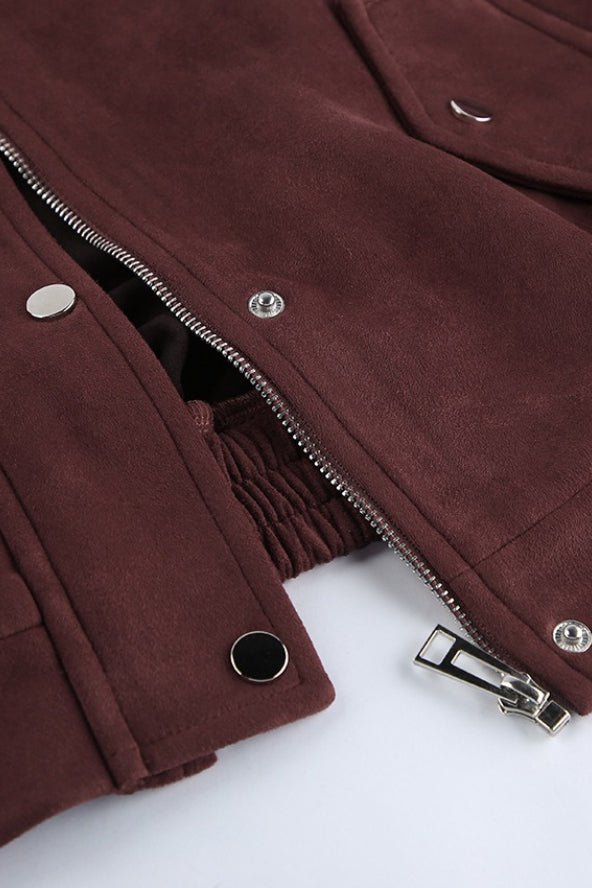 Cappotto in camoscio dal taglio morbido Linda