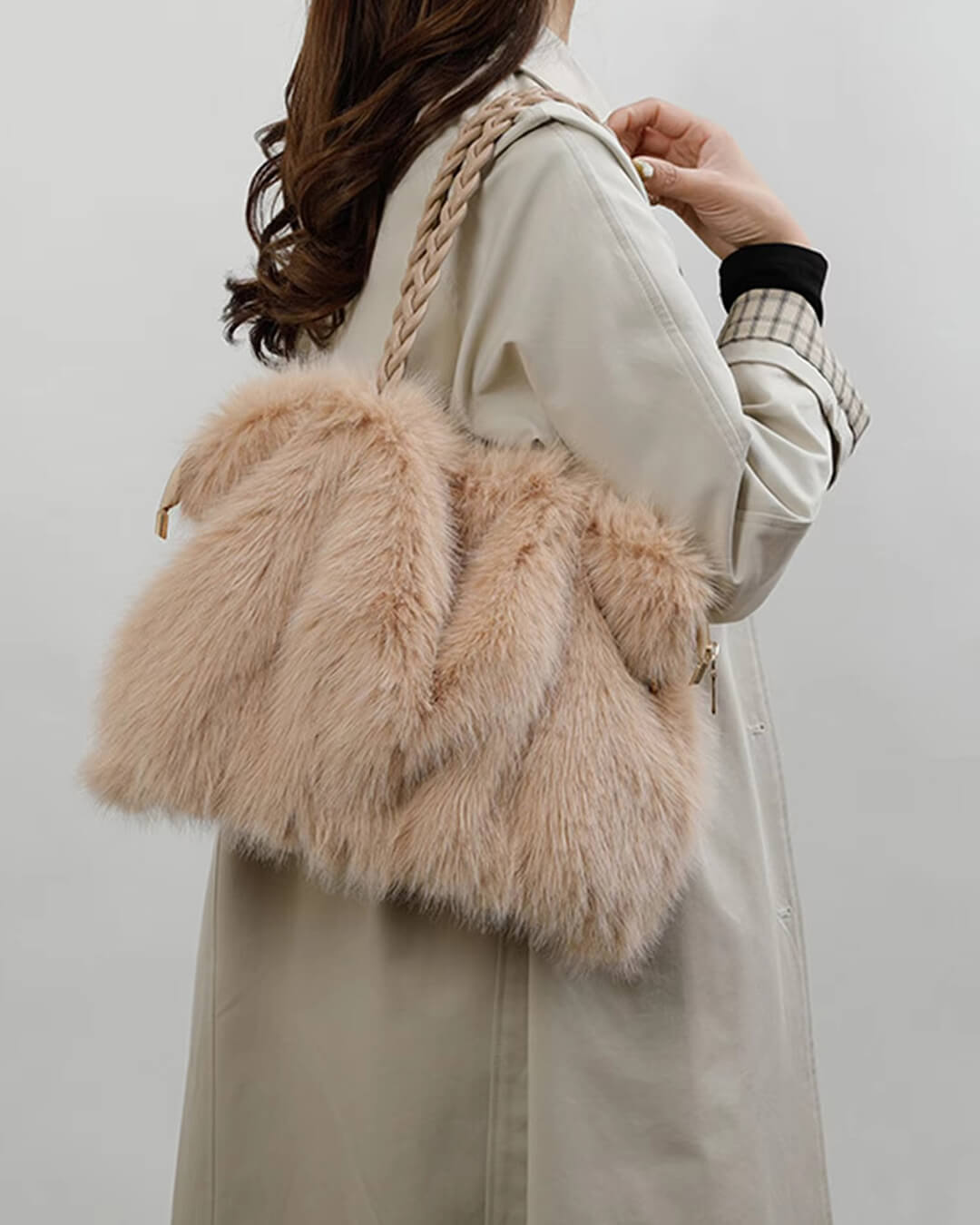 Borsa tote in ecopelliccia Loreen