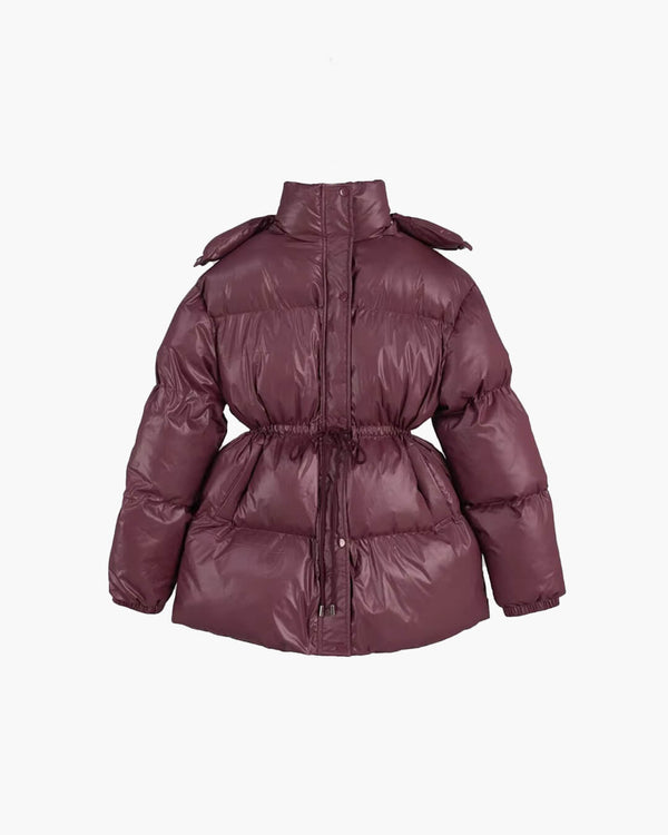Cappotto imbottito Lorie con cappuccio e coulisse