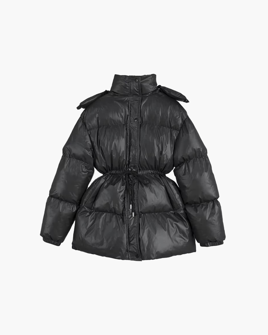 Cappotto imbottito Lorie con cappuccio e coulisse