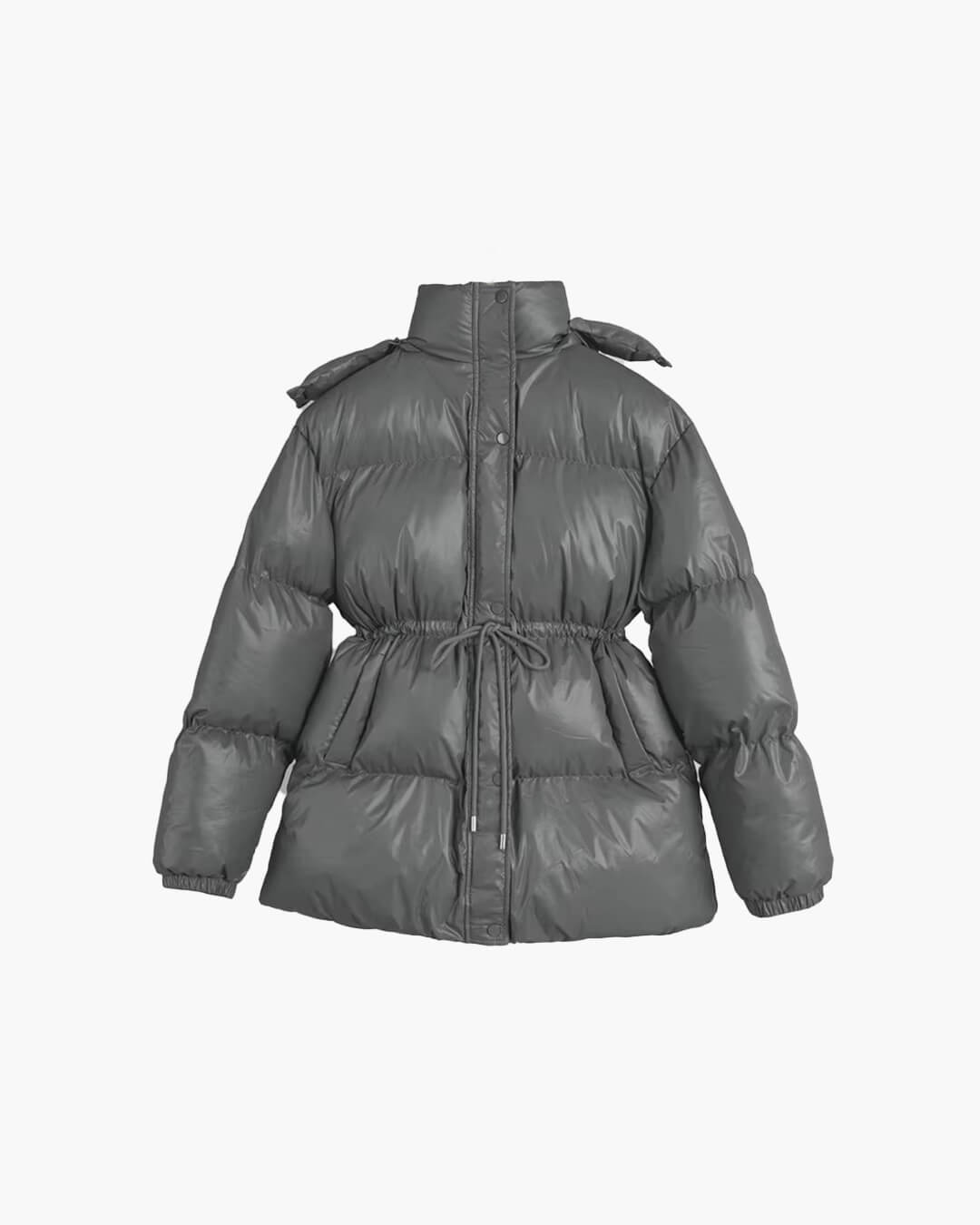 Cappotto imbottito Lorie con cappuccio e coulisse