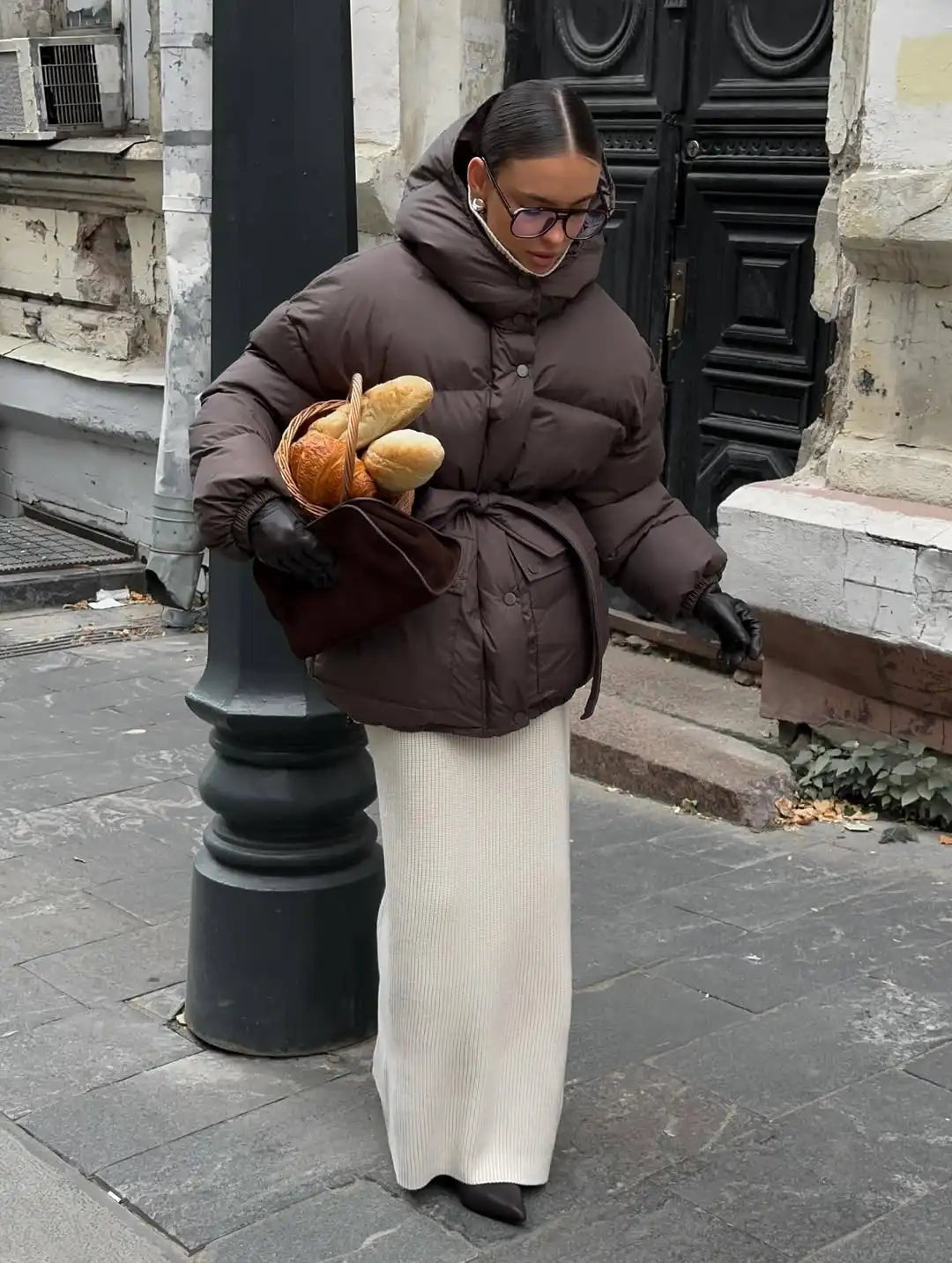 Cappotto con cappuccio e lacci Lorna
