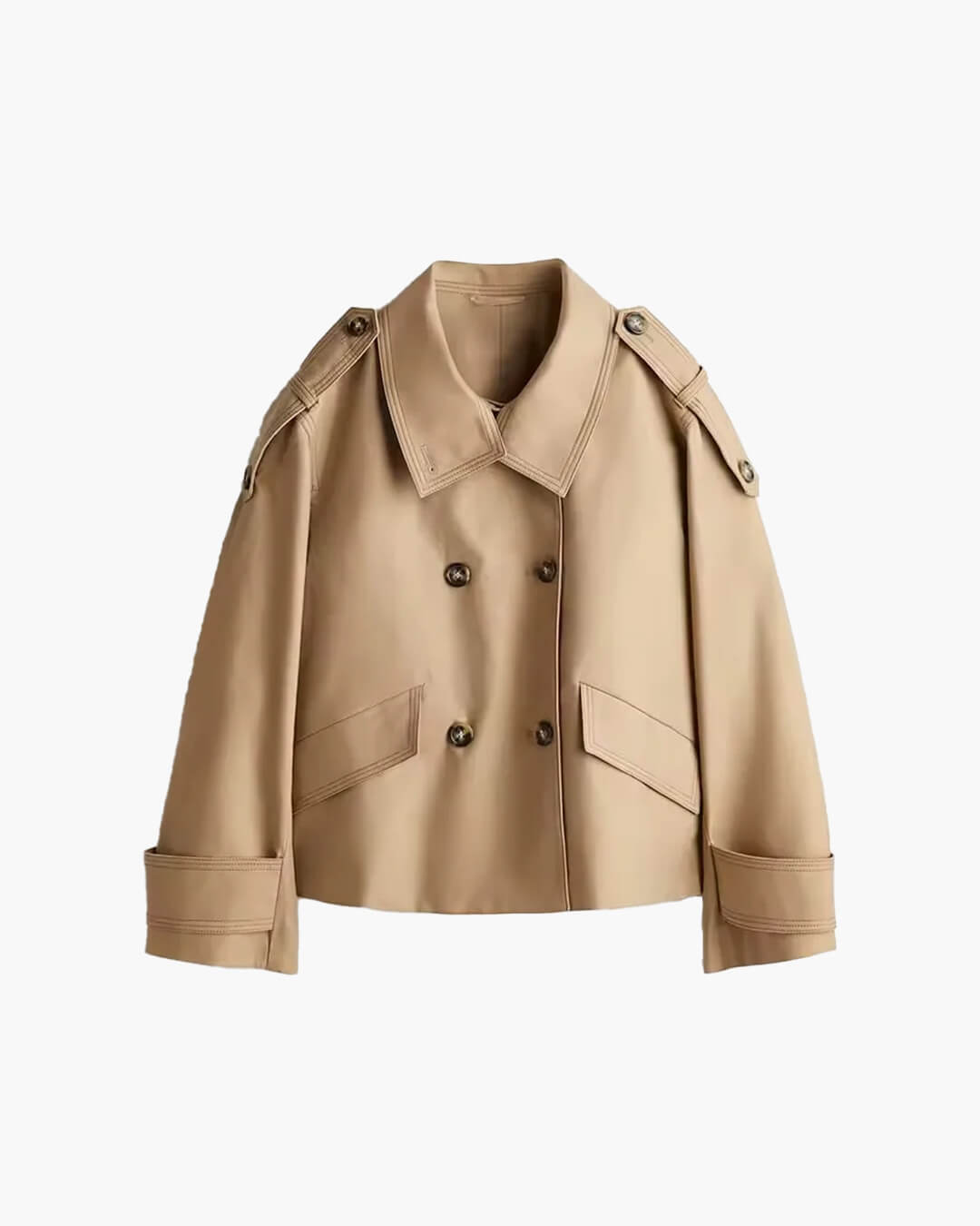 Trench corto con collo rialzato Lucy