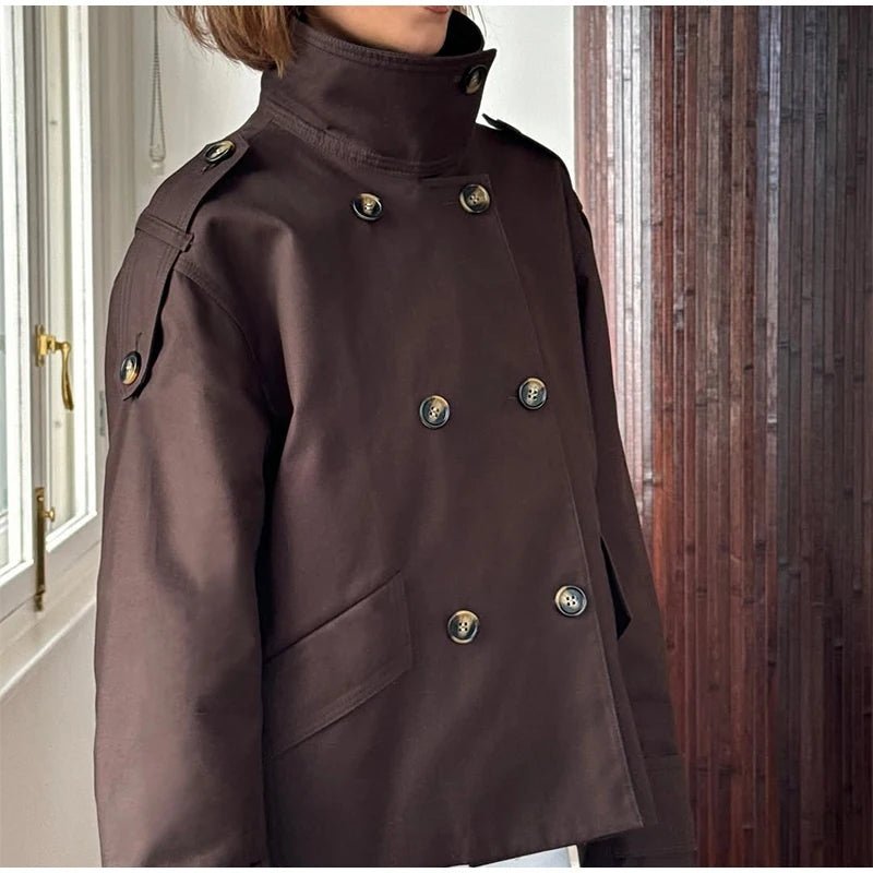 Trench corto con collo rialzato Lucy
