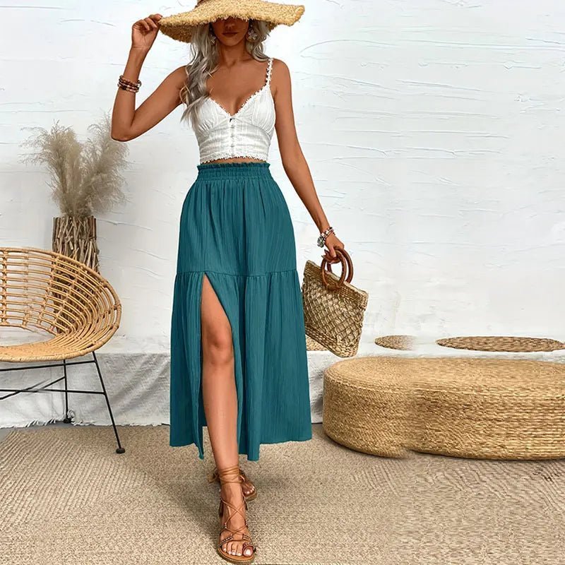 Gonna midi boho a balze Maia