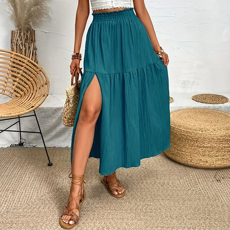 Gonna midi boho a balze Maia