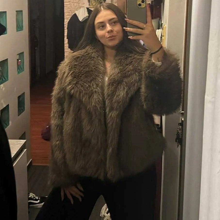 Giacca in ecopelliccia Mandy