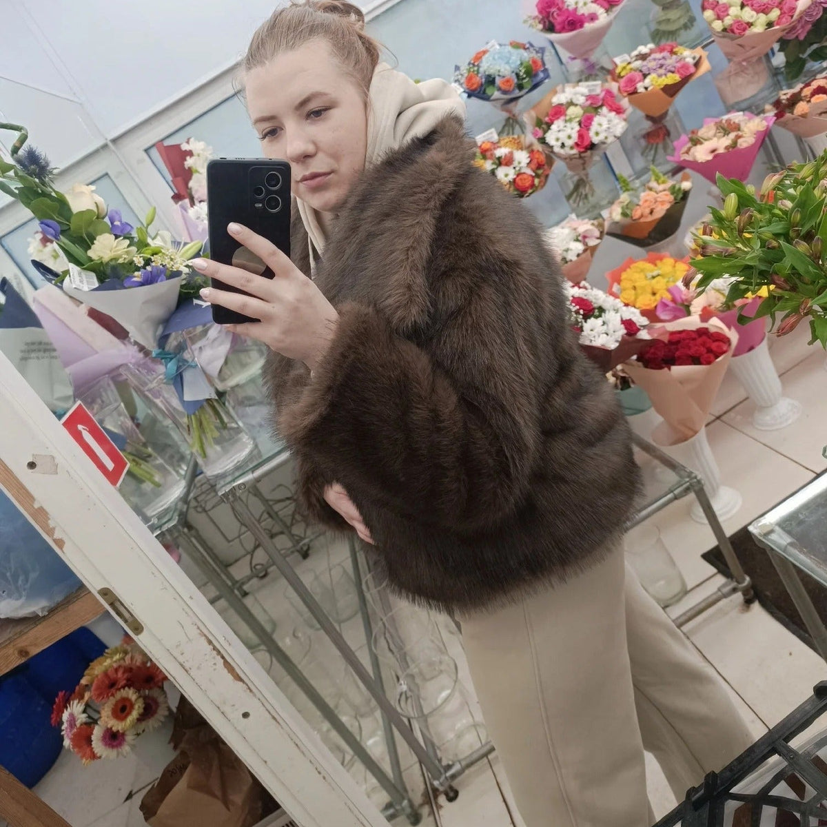 Giacca in ecopelliccia Mandy