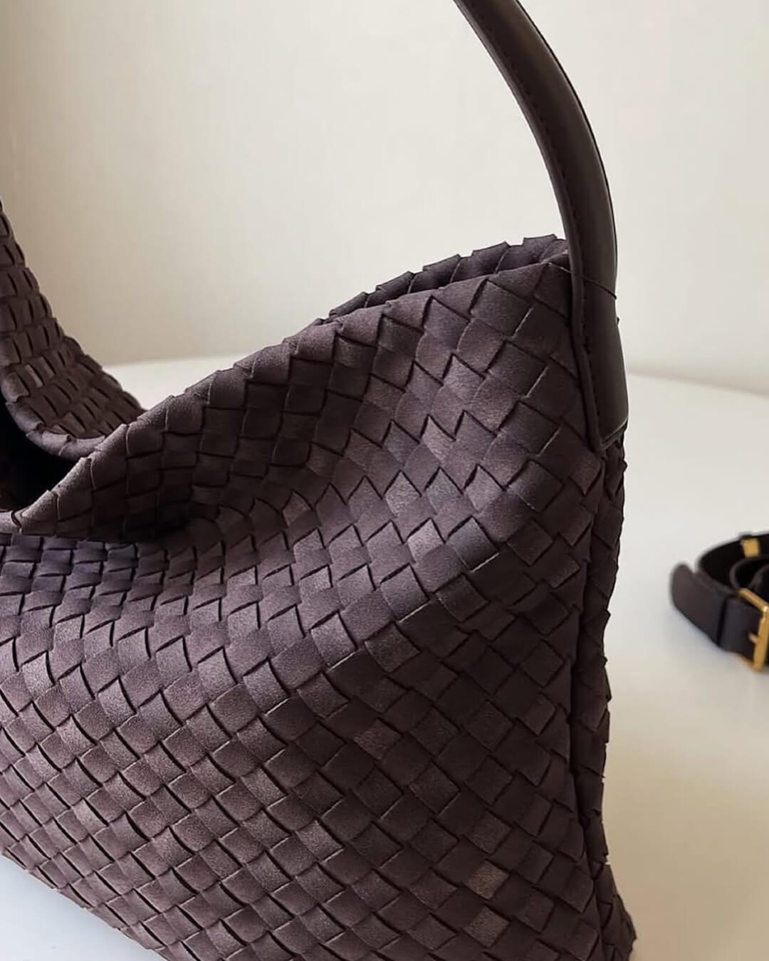 Borsa tote in pelle scamosciata Marceline
