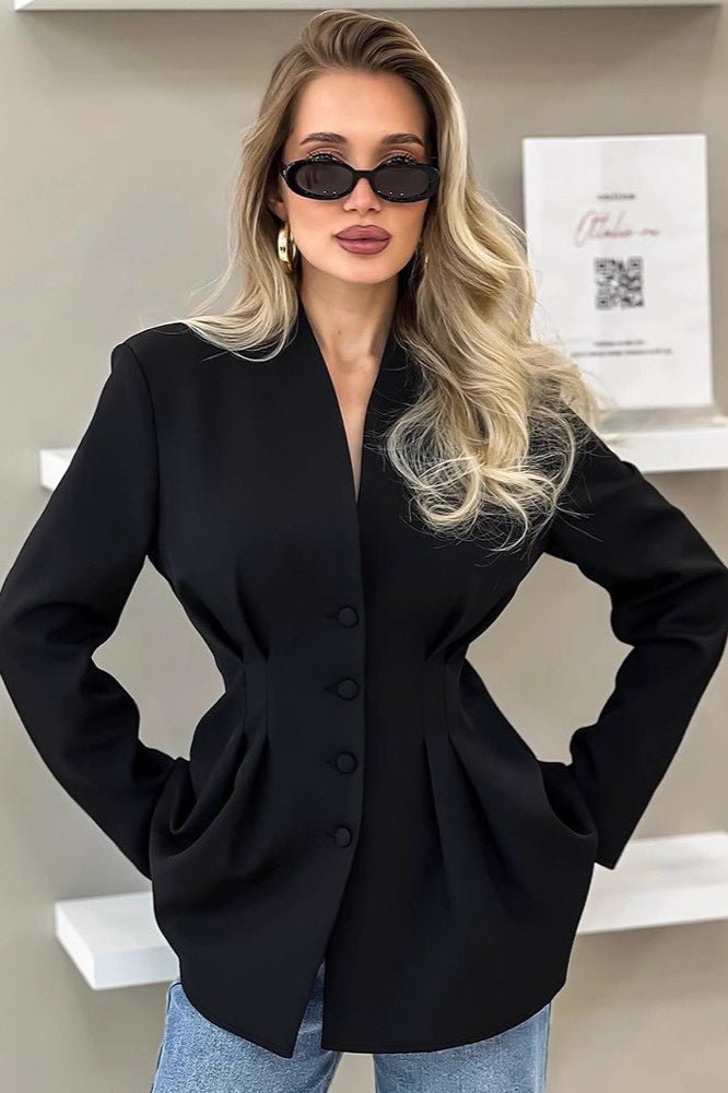 Blazer plissettato Margarita