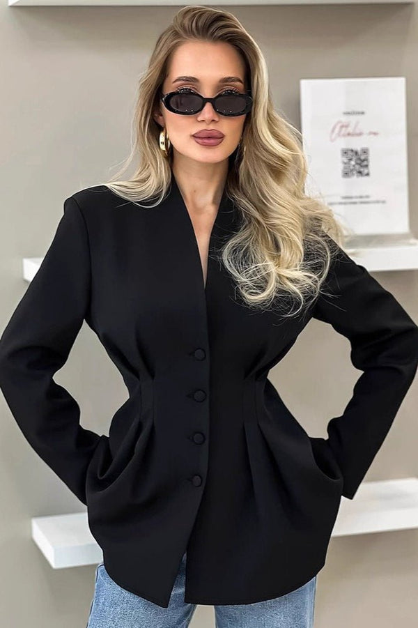 Blazer plissettato Margarita