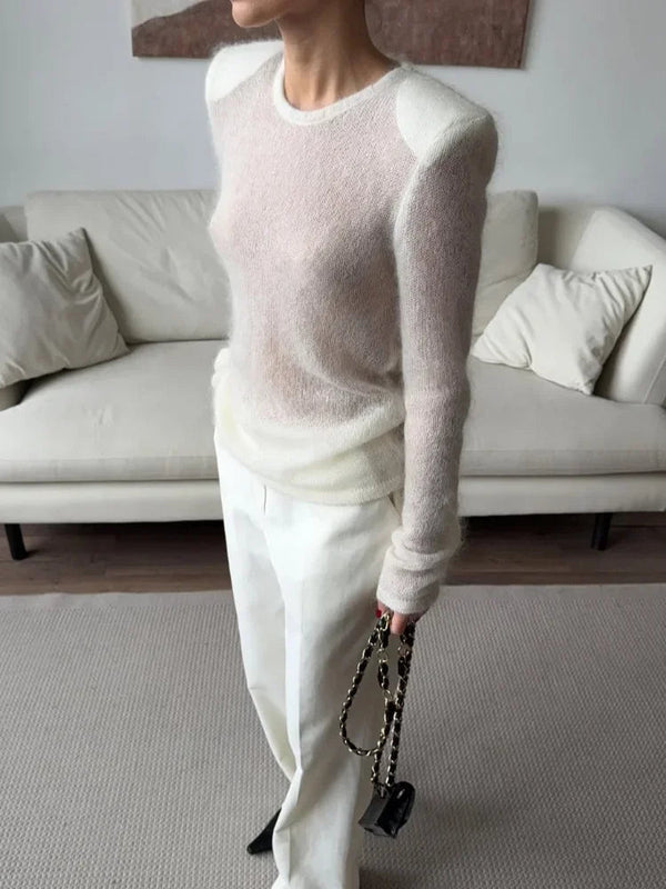 Pullover trasparente slim fit Maricar
