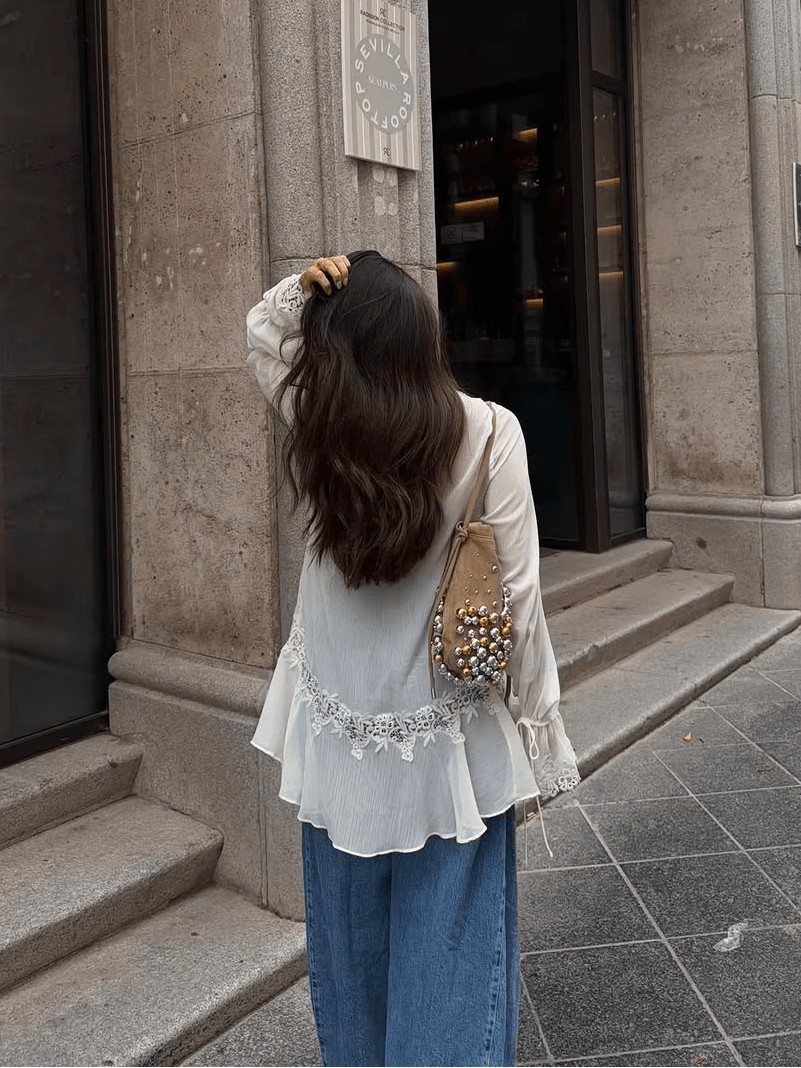 Cardigan traforato Marin