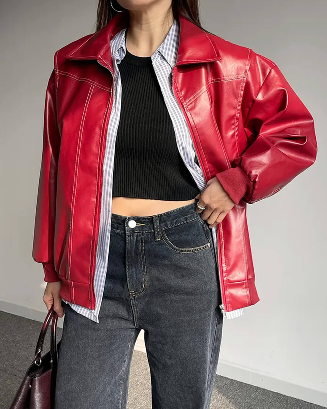 Giacca bomber con zip Marina