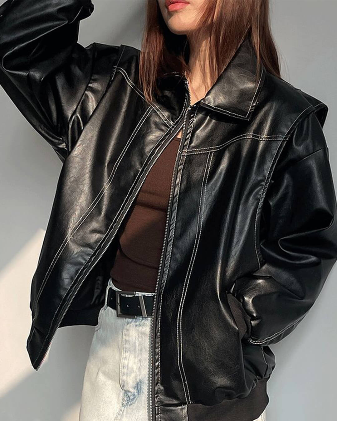 Giacca bomber con zip Marina