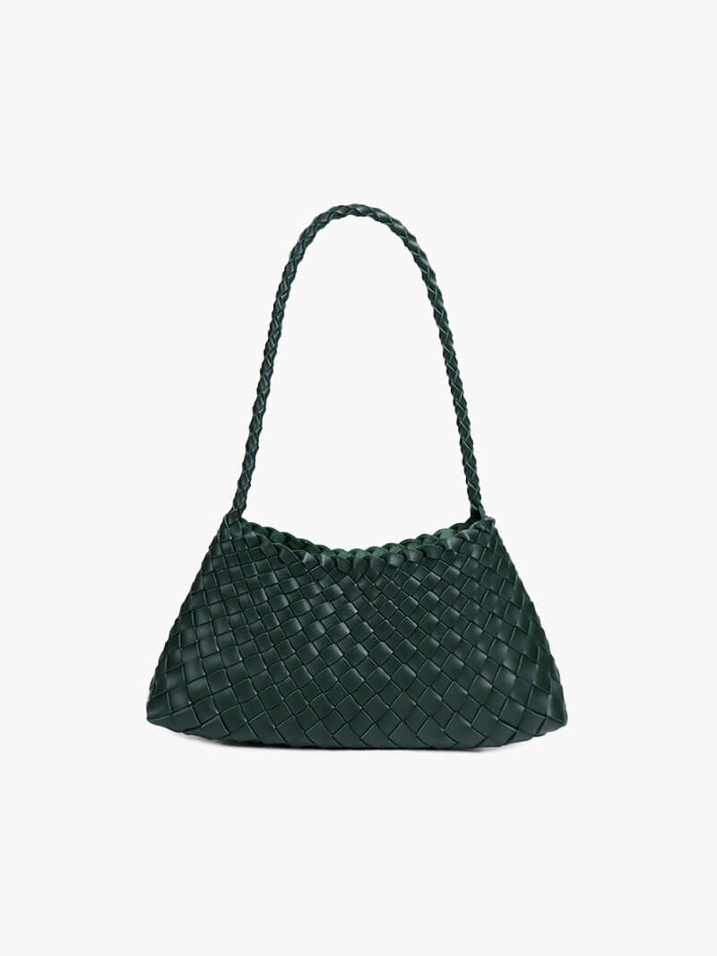 Borsa piccola Marissa in pelle vegana intrecciata