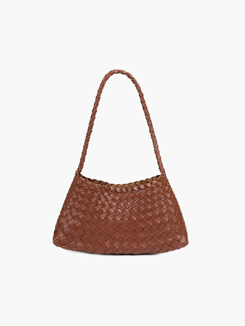 Borsa piccola Marissa in pelle vegana intrecciata